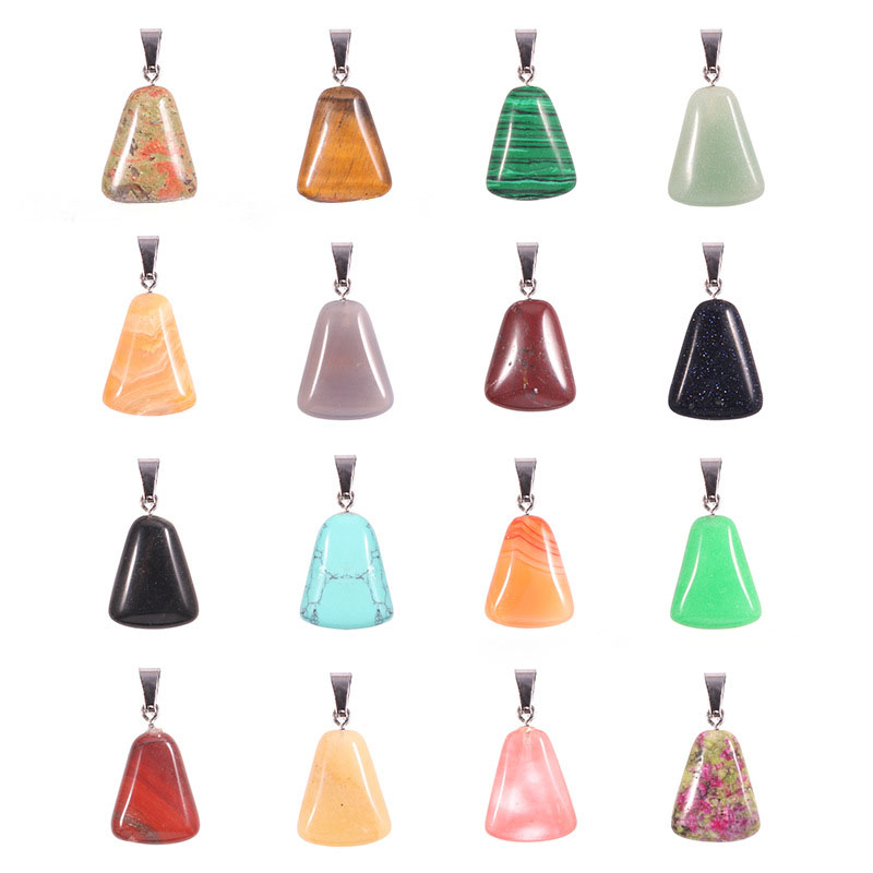 20 개/가방 조각 화이트 크리스탈 원시 스톤 펜던트  - Crystal Pendant Necklace Natural Stone 리뷰 및 가격