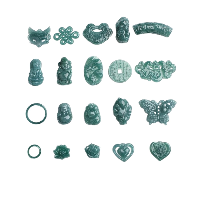 2개 세트, 천연 푸른색 물옥으로 만든 하트 모양 여우 - Earrings 리뷰 및 가격